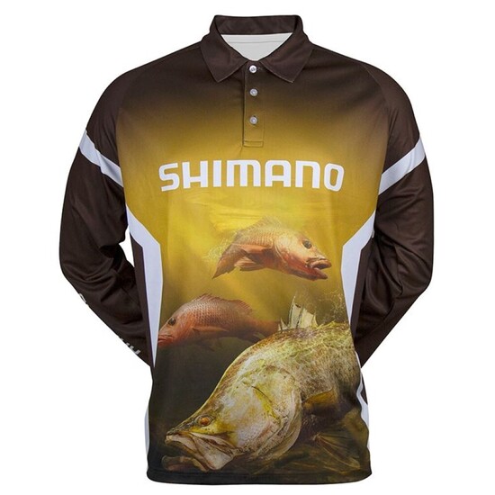 Shimano Northern Native Species Long Sleeve Fishing Shirt-UPF 30+ Fishing Jersey