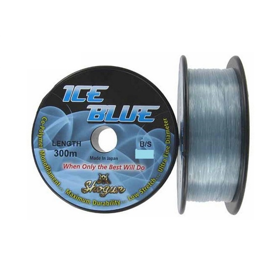 300m Spool of Shogun Ice Blue Monofilament Fishing Line - Grey Co-Polymer Line