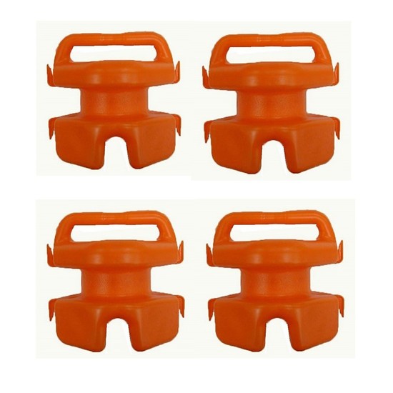 4 x Seahorse Lokstak Multi Float Connectable Marker Bouys/Crab Pot Floats-Orange