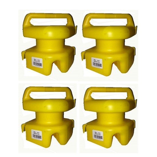 4 x Seahorse Lokstak Multi Float Connectable Marker Bouys/Crab Pot Floats-Yellow