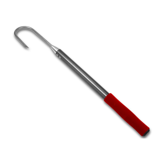 Silstar 60cm Single Hand Aluminium Fishing Gaff With EVA Grip and Stainless Hook