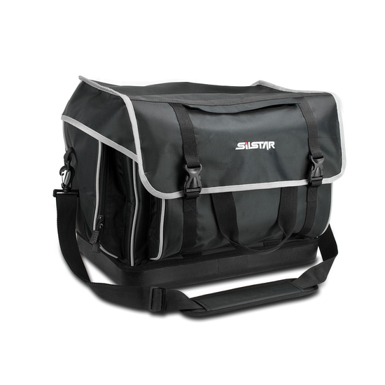 Silstar Large Fishing Tackle Bag/Boat Bag with Waterproof EVA Base