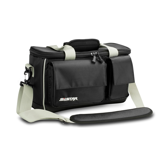 Silstar Soft Fishing Tackle Bag with Dual Inner Compartments and 6 Tackle Boxes