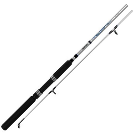 Silstar Strike 2 Piece Spin Rod - Fibreglass Spinning Fishing Rod with Solid Tip