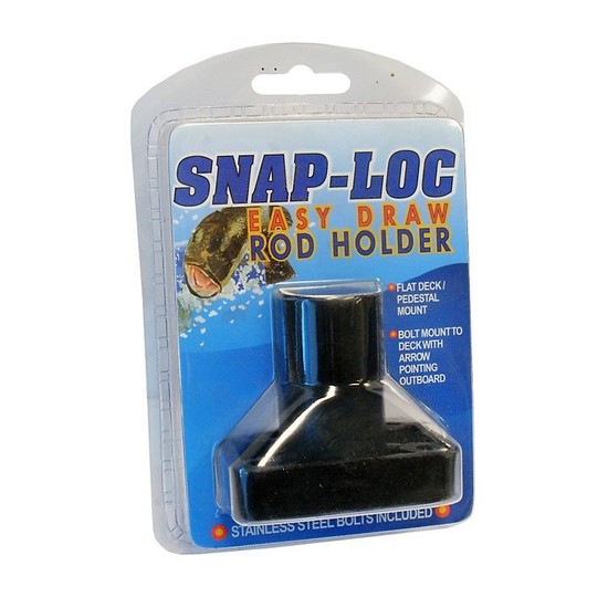 Flat Deck Mount/Pedestal Mount to Suit Snap-Loc Easy Draw Fishing Rod Holder