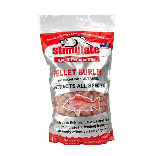 1 Kg Stimulate Pellet Burley Pre Mixed with Ultrabite - Berley Pellets