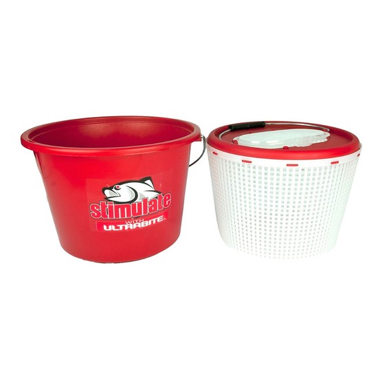 Stimulate 2 in 1 Extra Large 15L Burley Bucket - Live Bait Bucket