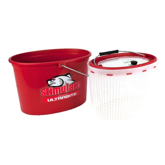 Stimulate 2 in 1 Small 5L Burley Bucket/Live Bait Bucket-Removable Inner Bucket