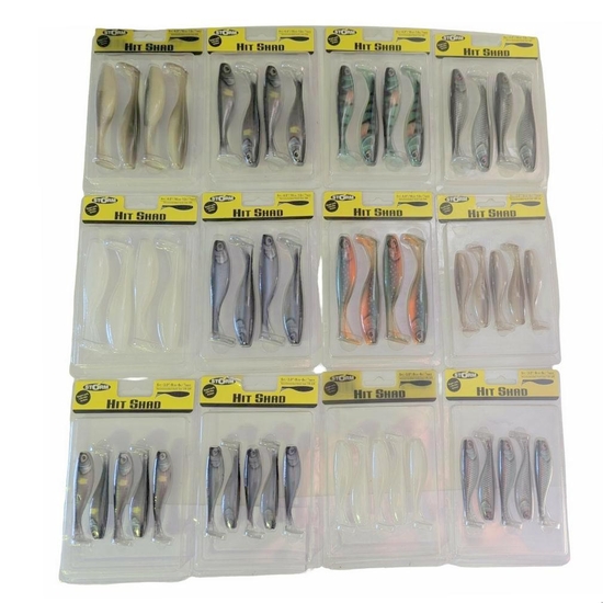 Storm Hit Shad Soft Plastic Lure 12 Pack Mega Bundle