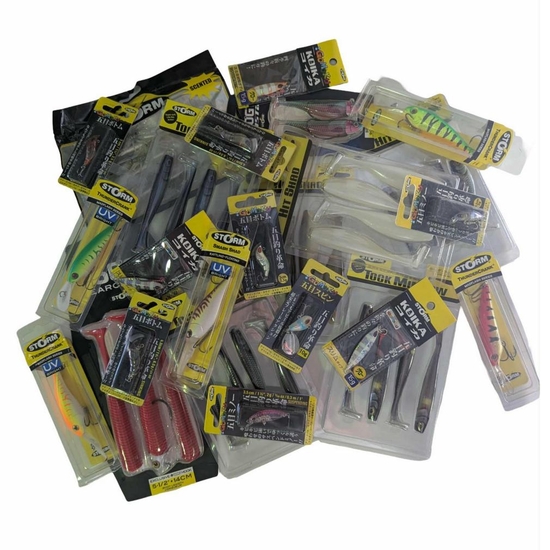Storm Mega Mixed Lure Pack - 24 Piece Assorted Hard & Soft Fishing Lures