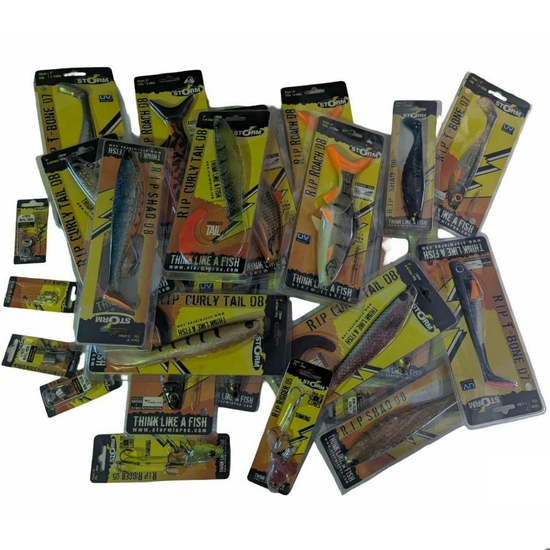 Storm Mega Mixed RIP Lure Pack - 24 Piece Assorted RIP Lure & Accessories Bundle