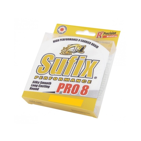 150yd Spool of Sufix Pro 8 Braided Fishing Line - Hi-Vis Yellow Fishing Braid