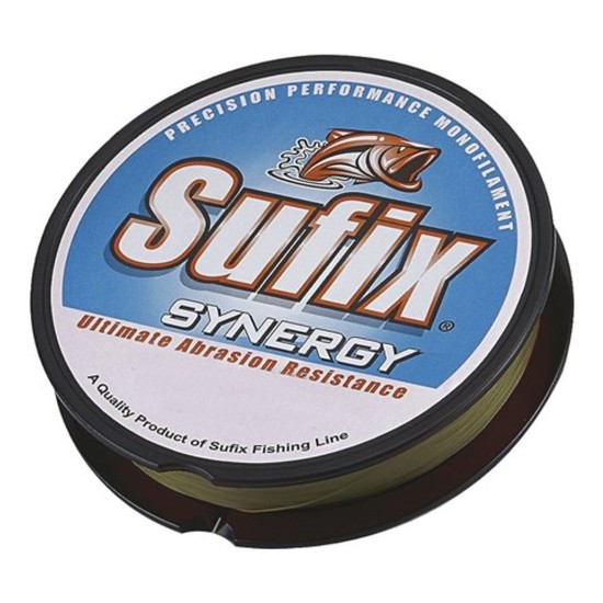 300m Spool of Sufix Synergy Monofliament Fishing Line - Lo Vis Green Mono Line
