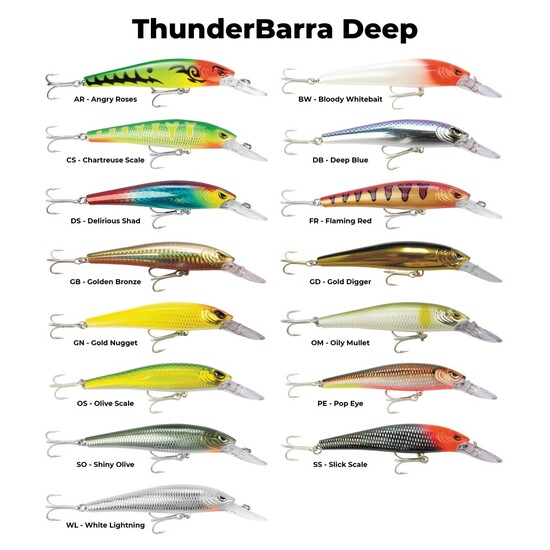 11cm Storm Thunder Barra Deep Hard Body Lure - Deep Diving Barramundi Lure