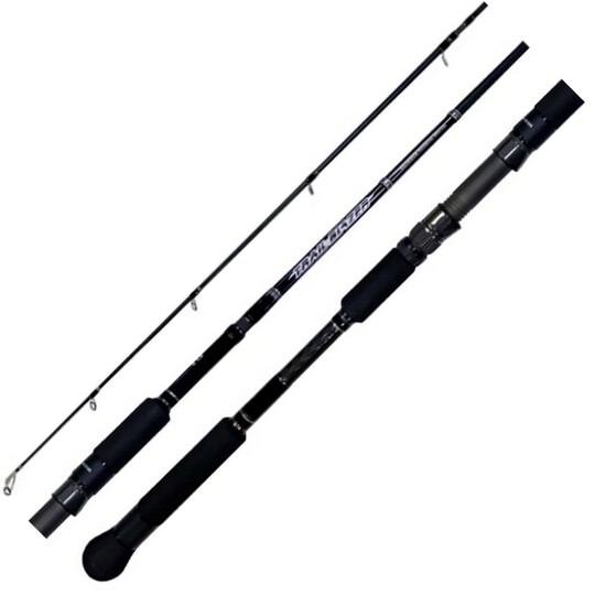 7'3 Rapala Trailblazer Saltwater Plugging Special PE: 1-3 Spin Rod - 4 Piece Rod