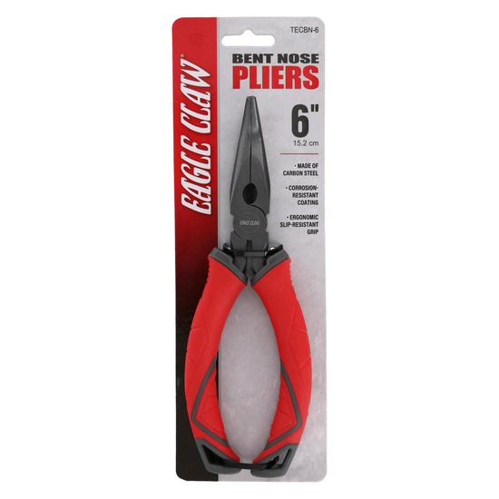 Eagle Claw 6 Inch Bent Nose Fishing Pliers with Corrosion Resistant Coating