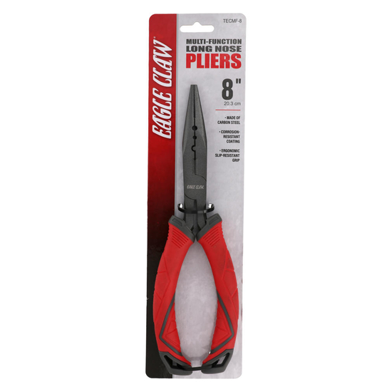 Eagle Claw 8 Inch Multi-Functional Long Nose Fishing Pliers