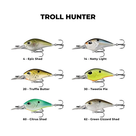 13 Fishing 60mm Troll Hunter Crankbait Fishing Lure - 2.5m Diver