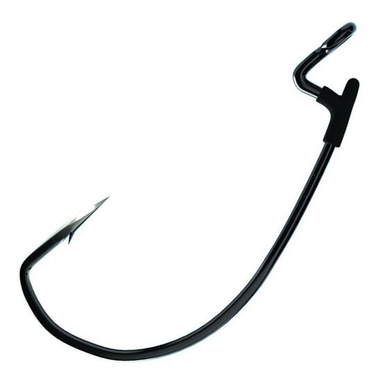 1 Packet of Eagle Claw Trokar TK125 Heavy Wire Black Magworm Bait Keeper Hooks