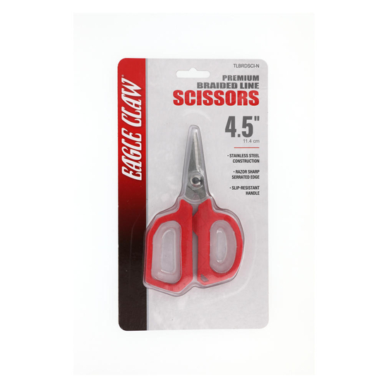 Eagle Claw 4.5 Inch Stainless Steel Premium Braid Scissors