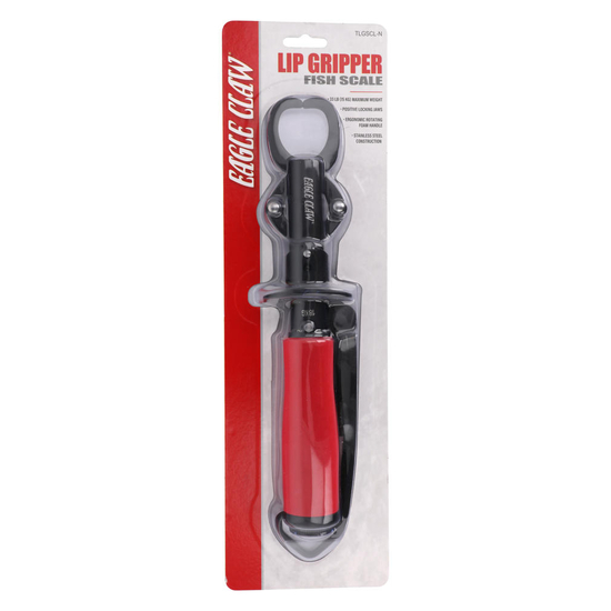 Eagle Claw Stainless Steel Lip Gripper with Built-In15kg Scale