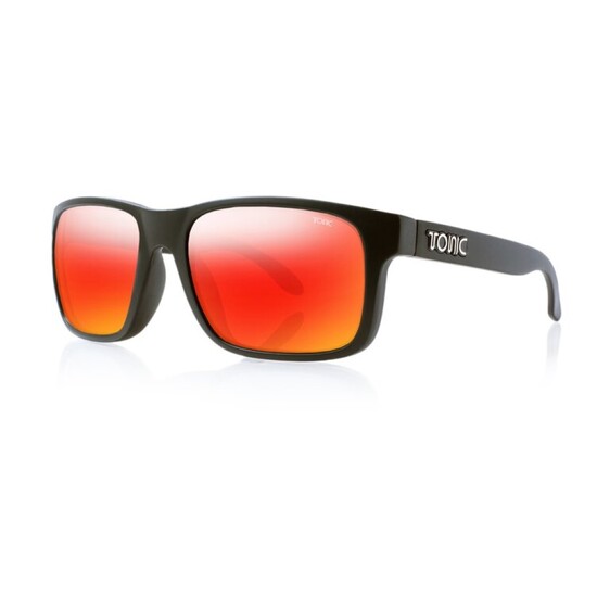 Tonic Mo Polarised Sunglasses with Glass Red Mirror Lens and Matte Black Frame