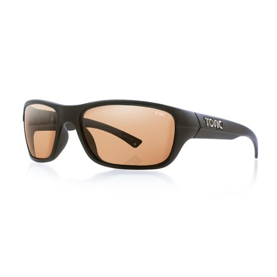 Tonic Rush Polarised Sunglasses with Glass Neon Copper Lens & Black Frame