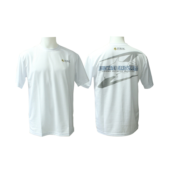 Size XXXL Zerek White Dry Fit Short Sleeve Fishing Shirt-UPF 25+ Short Sleeve T-Shirt