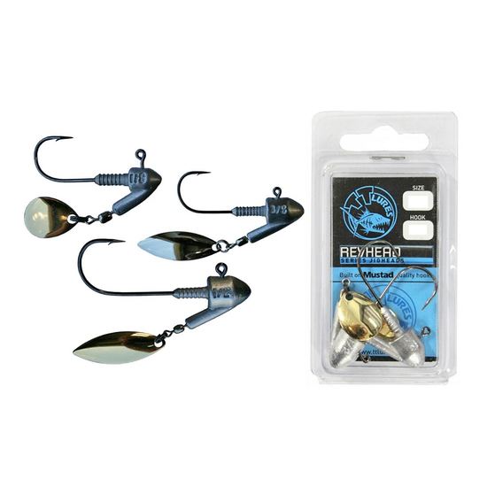 TT Lures Rev Head 3/8oz Size 5/0 Jigheads - 2 Jig Heads per Pack