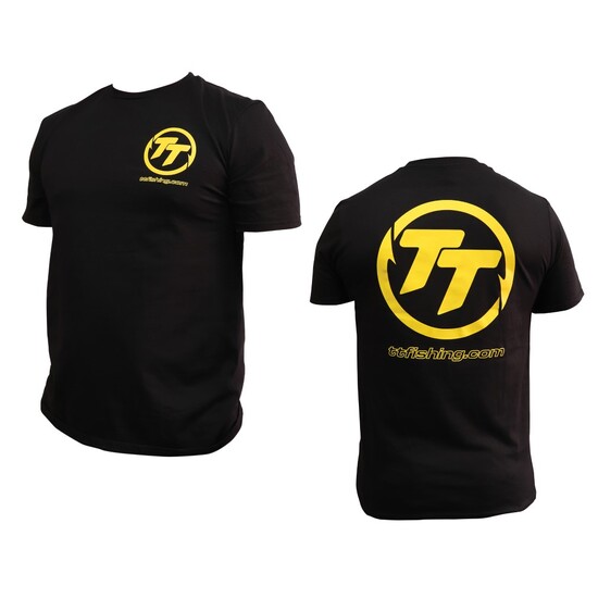 TT Fishing 100% Cotton Black Tee Shirt