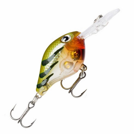 3cm Rapala Ultra Light Crank Deep Runner Crankbait Lure - Glass Leafy Hopper