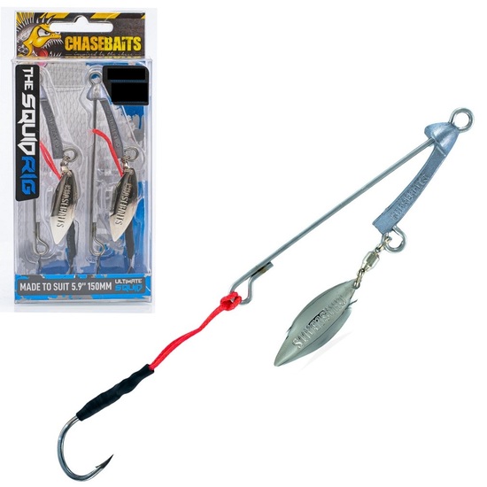 2 Pack of Chasebait Size 3/0 Squid Rig Assist Hooks For 150mm Ultimate Squids
