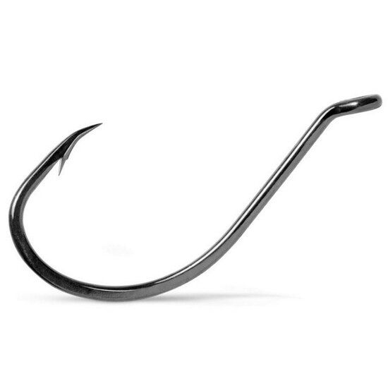 9 Pack of Size 2/0 VMC 8299BN Black Nickel Octopus Hooks - Chemically Sharpened