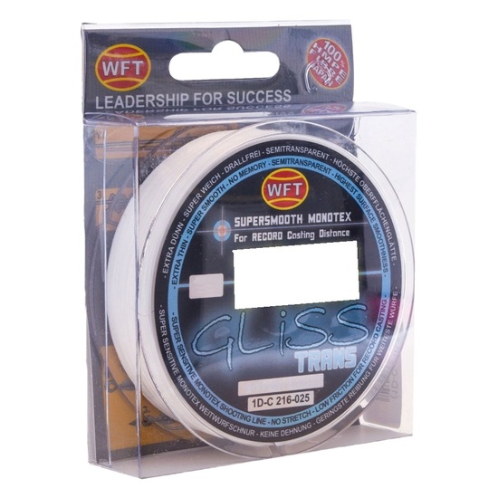 300m Spool of Transparent WFT Gliss Monotex Hybrid Fishing Line