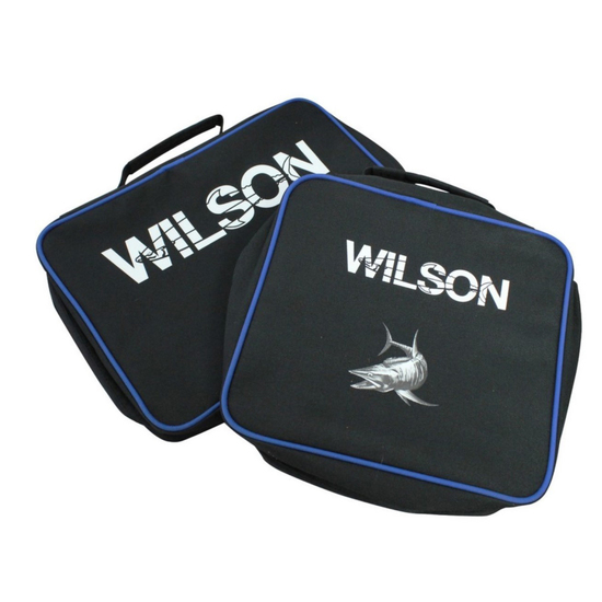 1 x Wilson Fishing Lure Wallet - Soft Plastics Wallet-Large or Small-Choose Size