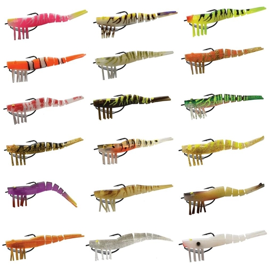 Wilson 5 Inch Wild Shrimp Weedless Rigged Soft Plastic Prawn Lure