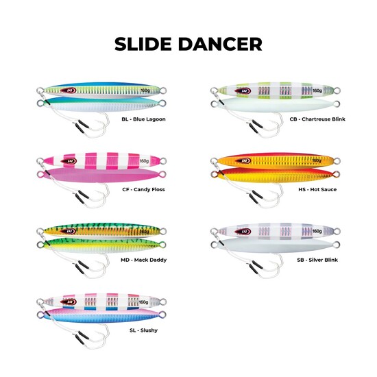 100gm Williamson Slide Dancer Rigged Asymmetrical Jig Lure