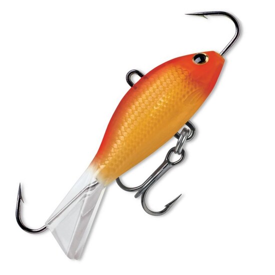 Glow Red Rapala 3cm Jigging Shad Rap Lure - Vertical Jigging Lure - Ice Jig