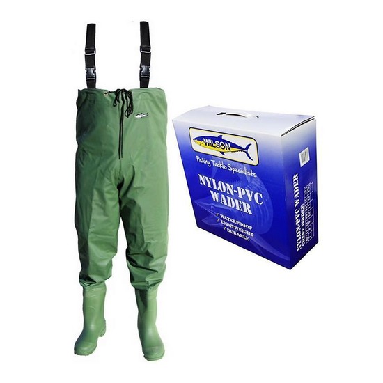 Wilson Waterproof Fishing Chest Waders - Lightweight, Durable Nylon PVC