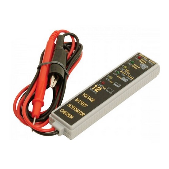 Watersnake 12 Volt Battery Meter with LED Display - Built In Alternator Checker