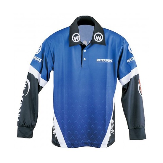 Size Small Watersnake Long Sleeve Fishing Shirt with Collar-Comfy Fishing Jersey