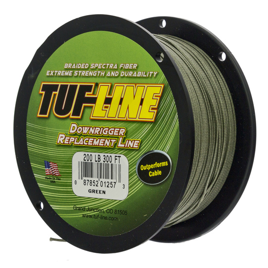 300ft Spool of 200lb Tuf-Line Green Braided Downrigger Replacement Line