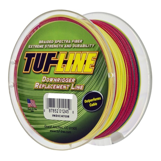 150ft Spool of 250lb Tuf-Line Indicator Braided Downrigger Replacement Line