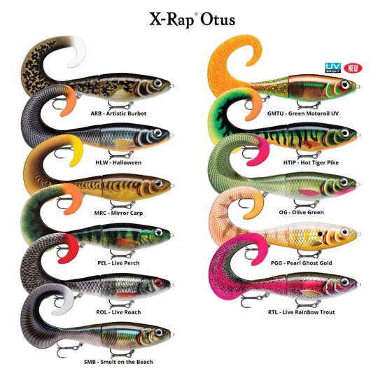 10 Inch Rapala X-Rap Otus Hybrid Fishing Lure With Spare Soft Tail - 90gm