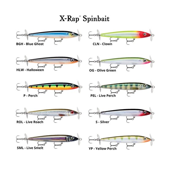11cm Rapala X-Rap Spinbait Sinking Propbait Fishing Lure