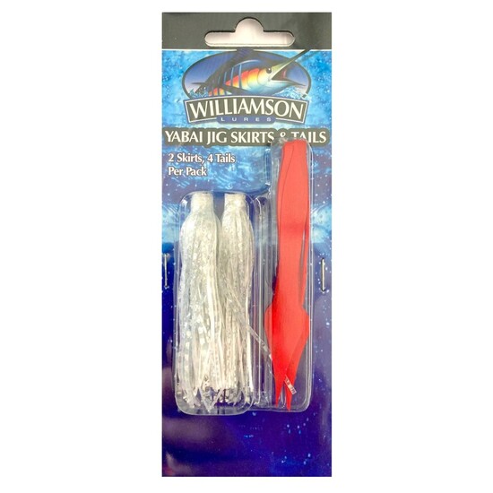 Williamson Replacement Yabai Jig Skirts and Tails - Natural