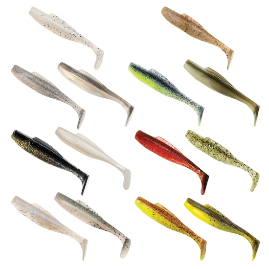 4 Pack of Zman 5 Inch Diezel Minnowz Paddle Tail Soft Plastic Fishing Lures