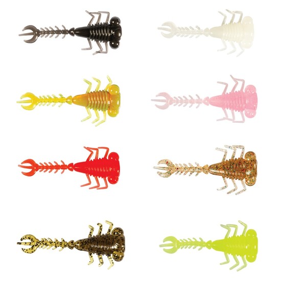 8 Pack of 1.75 Inch Zman Larvaz Soft Plastic Fishing Lures