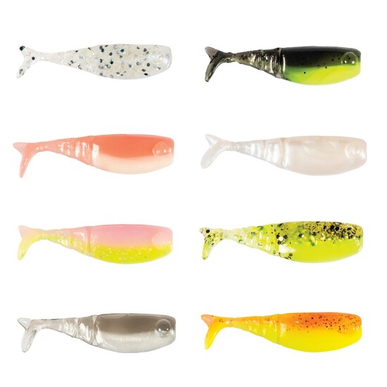 8 Pack of Zman 1.75 Inch Shad Fryz Paddle Tail Soft Plastic Fishing Lures