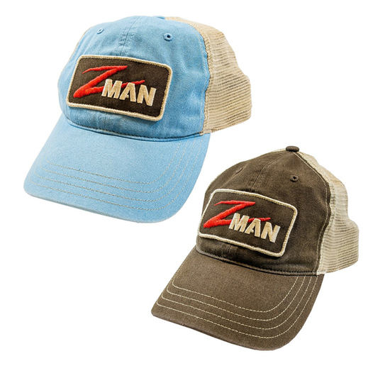 ZMan Lures Patch TruckerZ Fishing Cap with Adjustable Strap - Fishing Hat